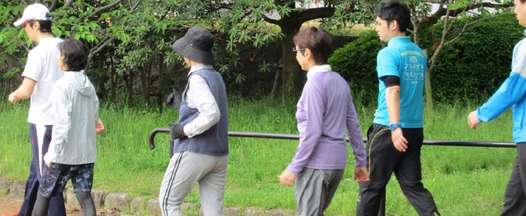 院⻑と歩こう in ⻄の堤池