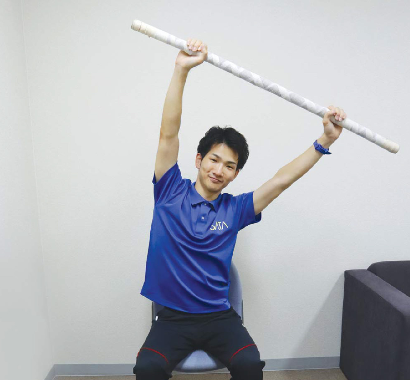 背中のストレッチ